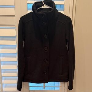 Women's Patagonia Fleece Black Button-Up Jacket